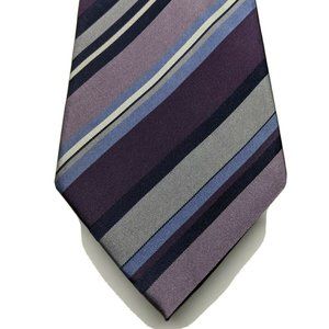 Vincent Di Mani Silk Striped Necktie Multi Colored